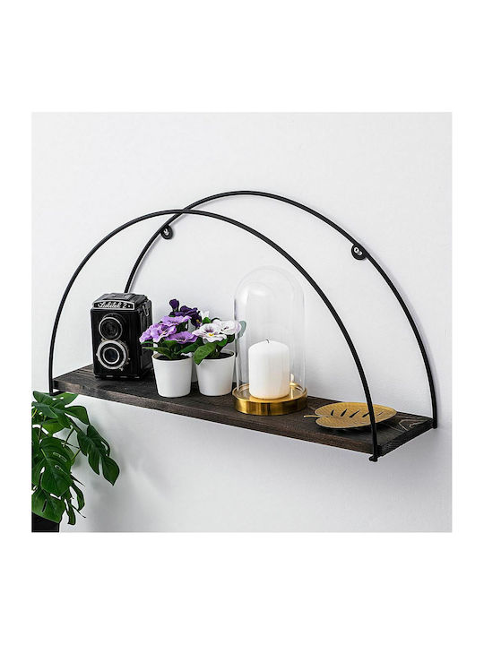 Raft Perete Negru 60x15x30cm