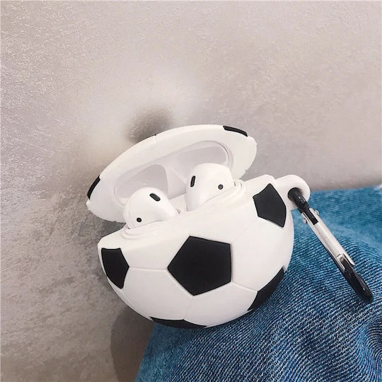 Lykl Football Case Silicone with Hook in Multicolour color for Apple AirPods 1 / AirPods 2