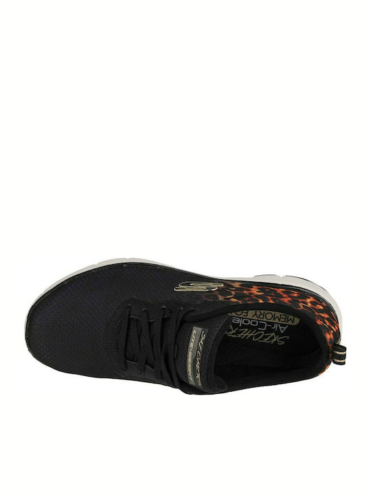 Skechers Flex Appeal 3.0 Leopard Femei Pantofi sport Alergare Negre