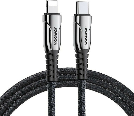 Joyroom S-1224K1 Плетен USB-C Мъжки към Lightning Кабел 20W Червен 1.2м 87001