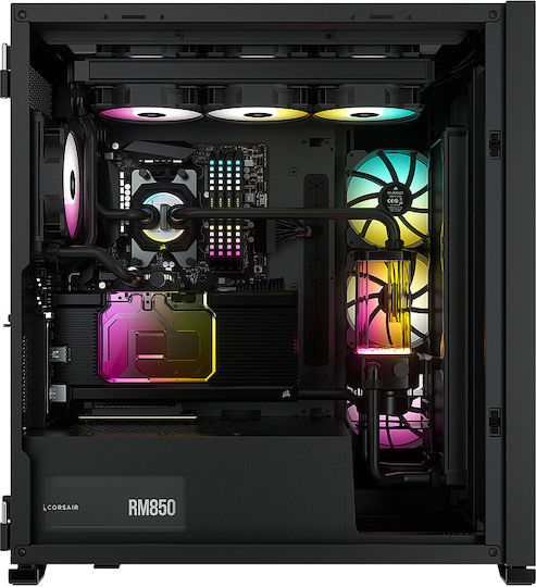 Corsair iCUE 7000X RGB Gaming Full Tower Computer Case with Side Window Black