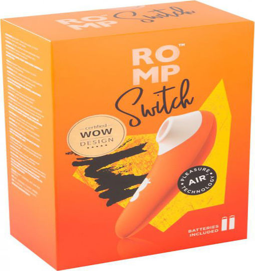 Romp Romp Switch Pulsator Clitoridian Aspirator Cu Vibrație Portocaliu