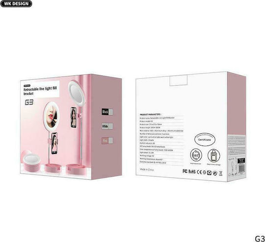 Factory Factory Schminkspiegel Tischgerät mit Licht 172x58cm Rosa