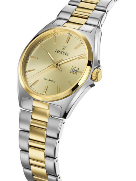 Festina Watch Battery with Metal Bracelet