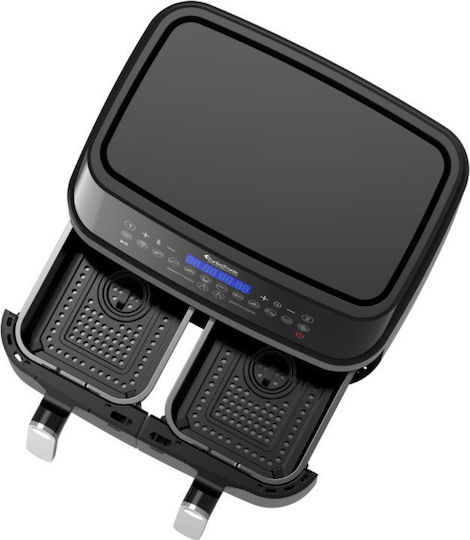 Turbotronic Air Fryer with Double Detachable Bucket 9lt Black TT-DAF5
