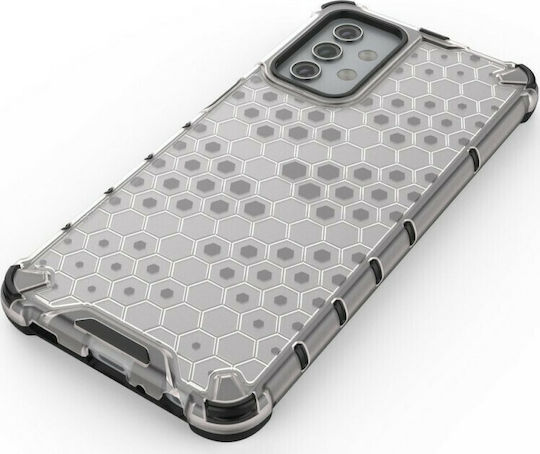 Hurtel Honeycomb Back Cover Silicone Transparent (Galaxy A32 5G)