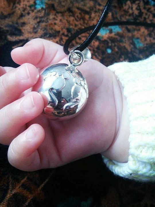 Babylonia Bola with Butterfly Charm Εγκυμοσύνης Μαύρο