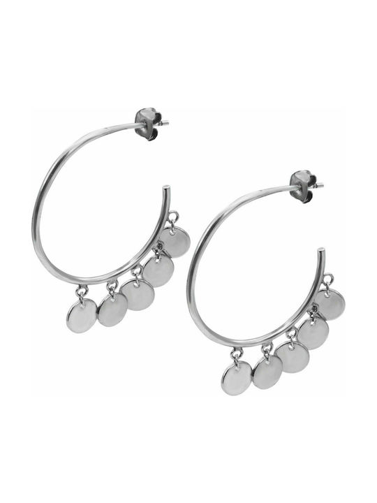 Prince Silvero Earrings Hoops made of Silver