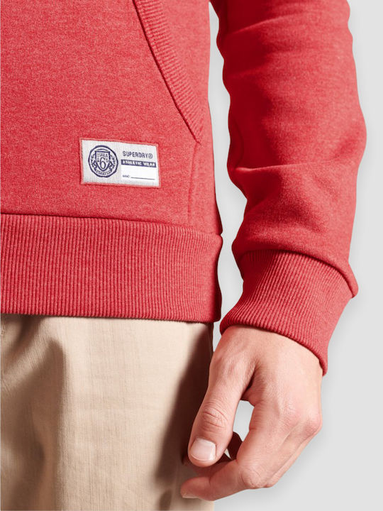 Track & Field Hoodie Φούτερ με Κουκούλα Rouge-red-marl
