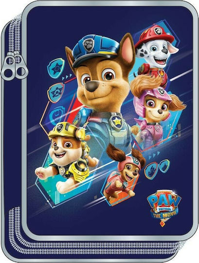 Gim Paw Patrol Movie Pencil Case Full with 2 Compartments Blue