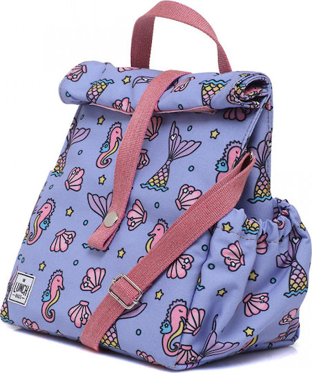 The Lunch Bags Original Junior School Insulated Hand Lunch Bag 5lt Purple 21 x 16 x 19.5cm
