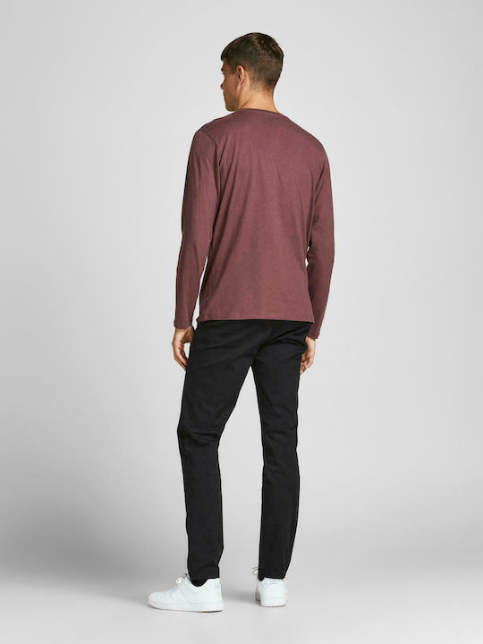 Jack & Jones Men's Long Sleeve Blouse Burgundy