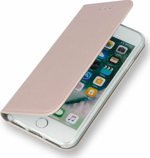 Forcell Smart Magnetic Book Δερματίνης Ροζ Χρυσό (Redmi Note 9S / 9 Pro / 9 Pro Max)