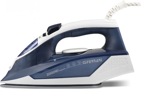 G3Ferrari G40014 Steam Iron 2000W with Ceramic Plate and Continuous Steam Supply 20g/min