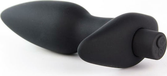 Tardenoche Spear Anal Plug with Vibration Πρωκτική Σφήνα με Δόνηση Black 15cm