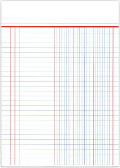 Salko Paper Spiral Notebook Accounting Accounting Ledger Book 50 Sheets
