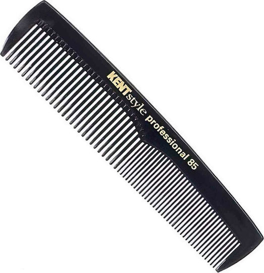 Kent Men's Pocket Comb 128mm Χτένα Μαλλιών Μαύρη