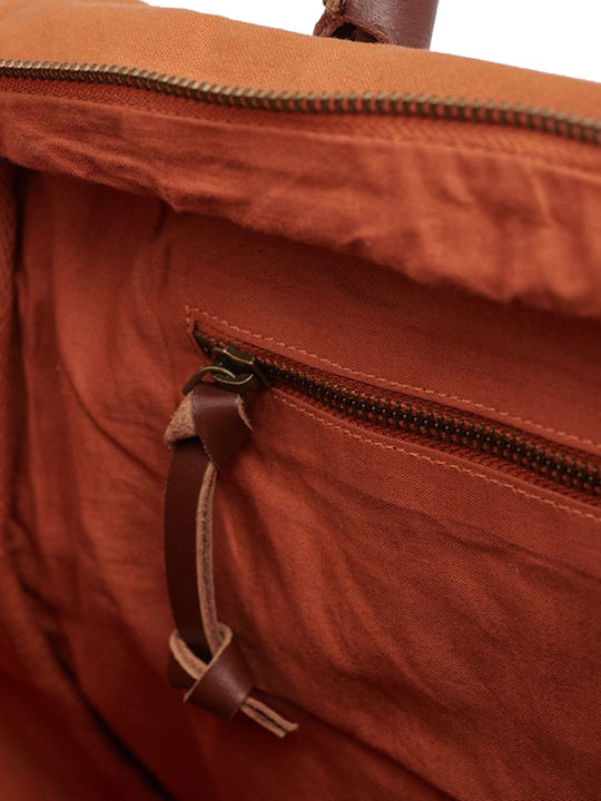 Superdry Military Tasche Schulter / Handheld für Laptop 15.6" in Orange Farbe