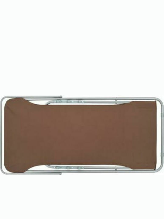 Sezlonguri Metalică cu Maro Material 2buc 75x57x99cm