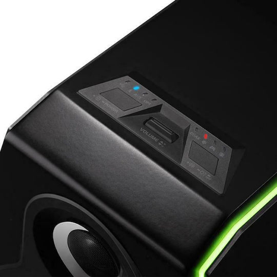 Edifier G5000 Безжични компютърни тонколони Компютърни тонколони 2.0 с RGB осветление и Bluetooth Мощност 88W в Черен цвят