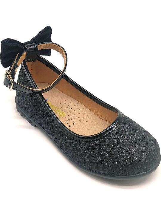 Zak Kids Ballerinas with Adjustable Metal Clasp Black