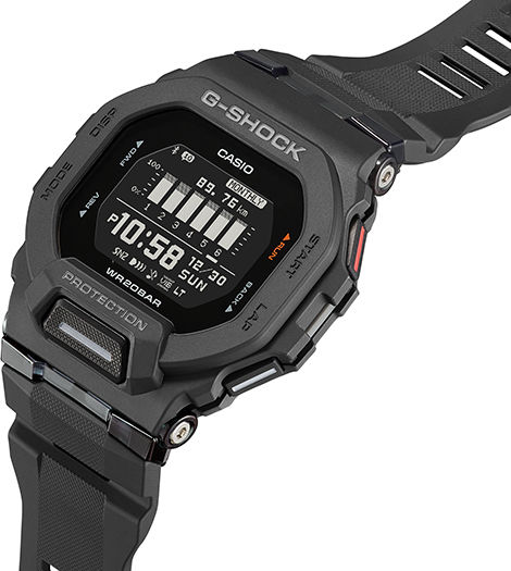 Casio G-Shock GBD-200-1 48mm Αδιάβροχο Smartwatch (Μαύρο)