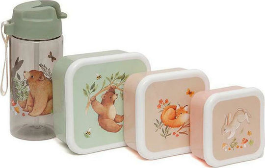 Petit Monkey Set de mâncare pentru copii din plastic Multicolor