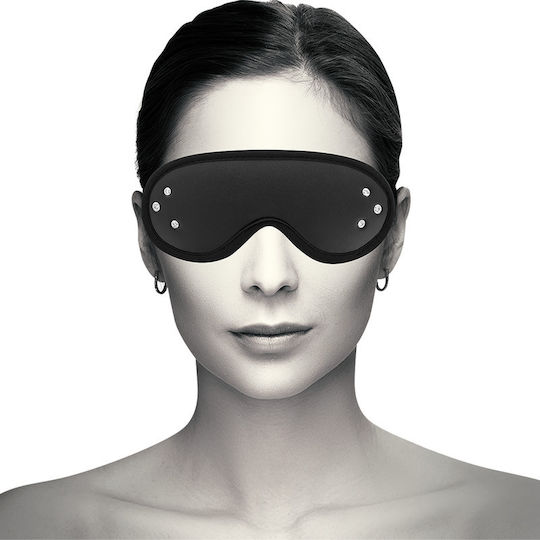 Coquette Fantasy Vegan Leather Blind Mask BDSM Μάσκα σε Μαύρο Χρώμα