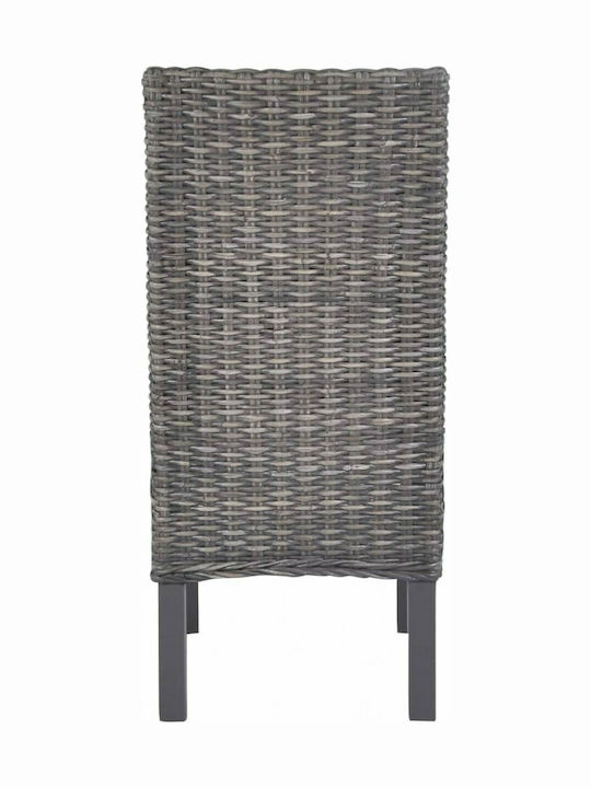 Außenstuhl Rattan Coffee 6Stück 46x41.5x93cm.
