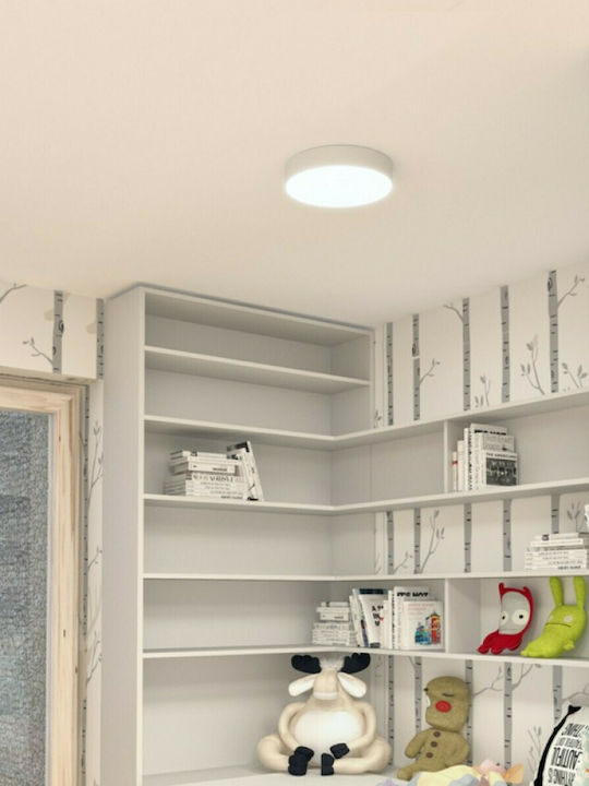 Rendl Light Studio Larisa R 22 Στρογγυλό Εξωτερικό LED Panel 20W με Θερμό Λευκό Φως 3000K