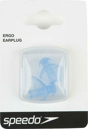 Speedo Ergo Earplug C/O 70338 Silicone Earplugs for Swimming Light Blue 2pcs 703380309