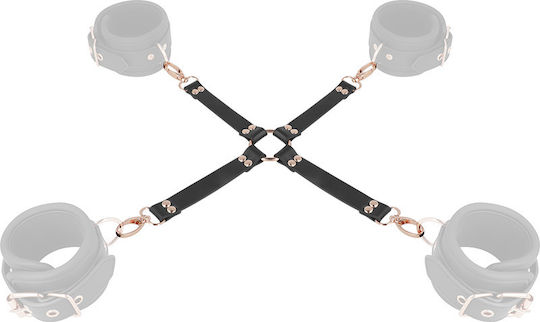 Coquette Fantasy Vegan Leather Hog Tie BDSM Accessory σε Μαύρο Χρώμα