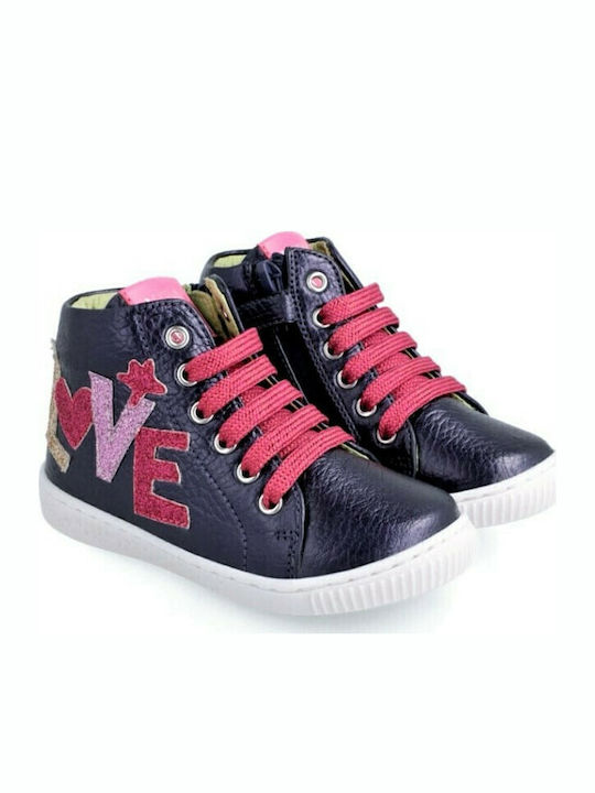 Kinder Sneakers Hoch Anatomisch Blau