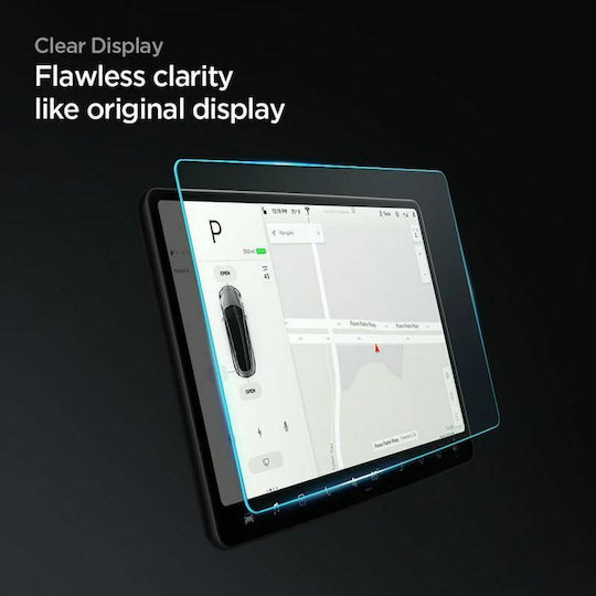 Spigen Προστατευτικό Οθόνης Ηχοσυστήματος Αυτοκινήτου Tempered Glass for Tesla Model Y/3