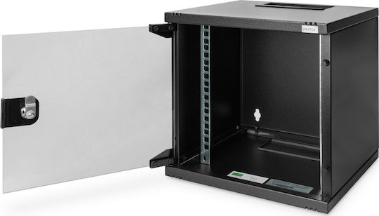 Digitus Wall Mounted Rack Cabinet 6U 31.2x30x33cm Black DN-10-06U-B