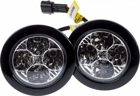 Einparts Кръгла Дневни светлини за кола LED Универсален 4W 2бр