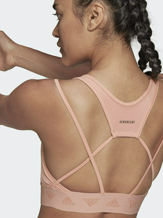 adidas Women's Sports Bra without Padding Ambient Blush