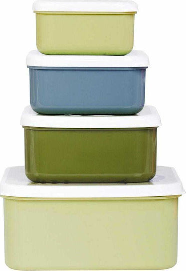 A Little Lovely Company Plastic Kids' Lunch Set Dinosaurs Multicolour