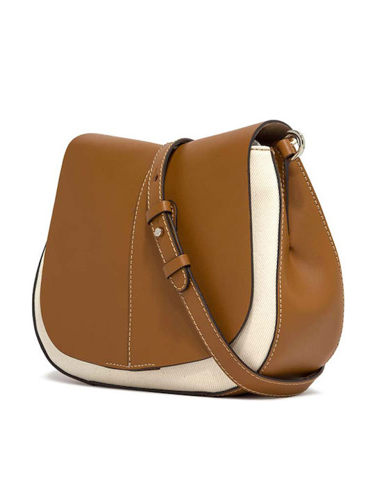 Gianni Chiarini Helena Round Leather Women's Bag Shoulder Tabac Brown