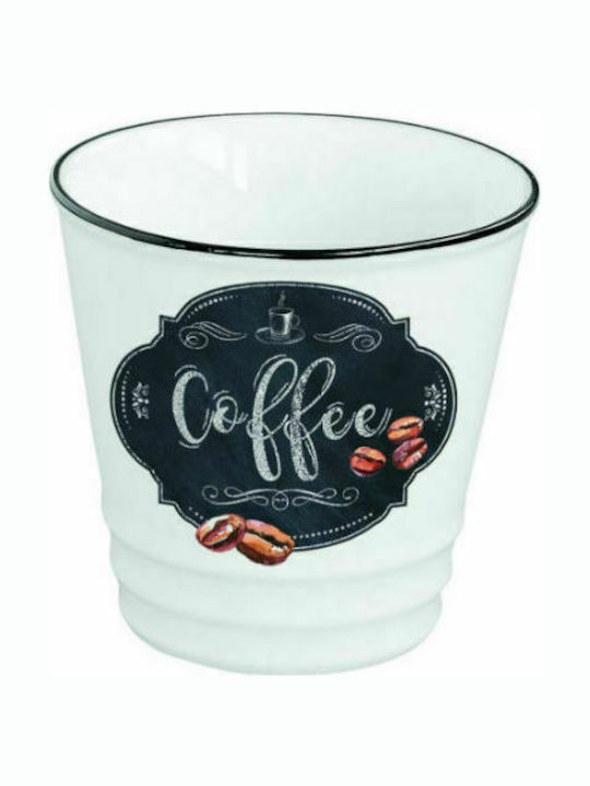 Marva Set of Cups Espresso Porcelain White 100ml 4pcs