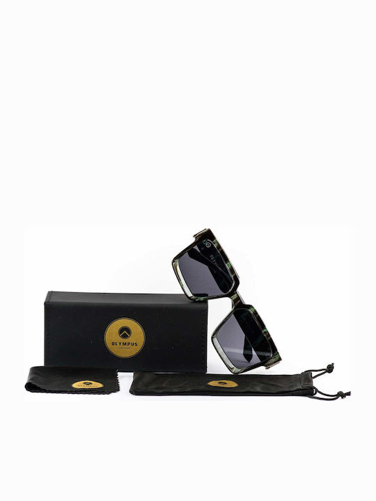 Olympus Sunglasses Cerberus Γυναικεία Γυαλιά Ηλίου με Κοκκάλινο Σκελετό Green Marble 02-018