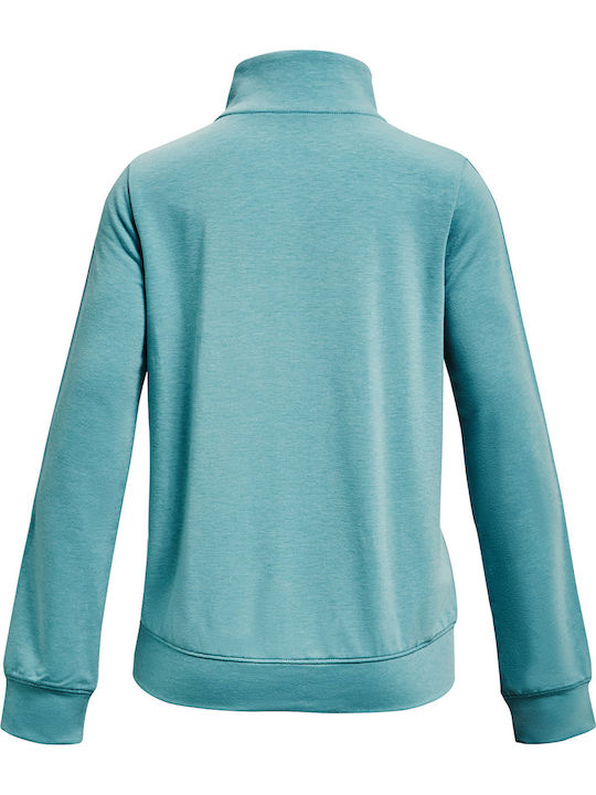 Under Armour Girls Athleisure Cardigan Rival with Zipper Turquoise