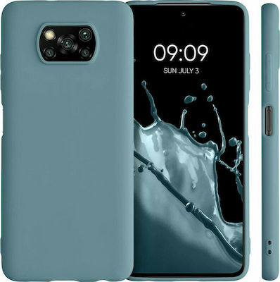 KWmobile Back Cover Umschlag Rückseite Silikon Arctic Blue (Poco X3 NFC / X3 Pro) 53482.207