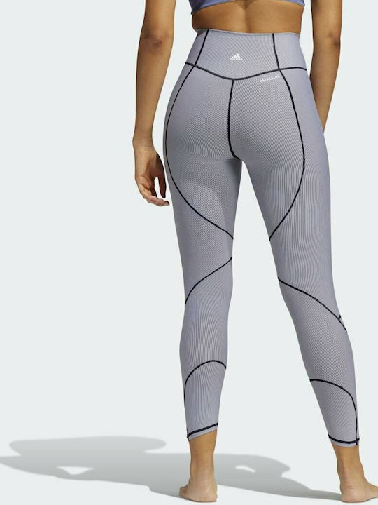 Adidas Yoga Primeblue Frauen Lang Leggings Hochgeschnitten Gray