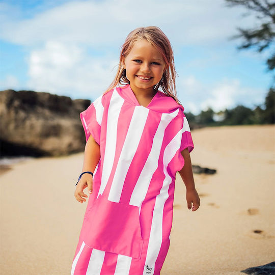 Dock & Bay Mini Kids Beach Poncho Pink 75 x 55cm με Θήκη Μεταφοράς