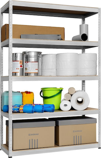 Kovona Futur Plus 1184 Dexion Shelf Galvanized 120x60x213cm With 5 Shelves Total Load Capacity 1250kg