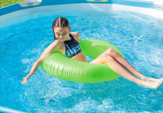 Intex Στρογγυλή Πισίνα PVC 4485lt με Μεταλλικό Σκελετό 305x76εκ. Μπλε