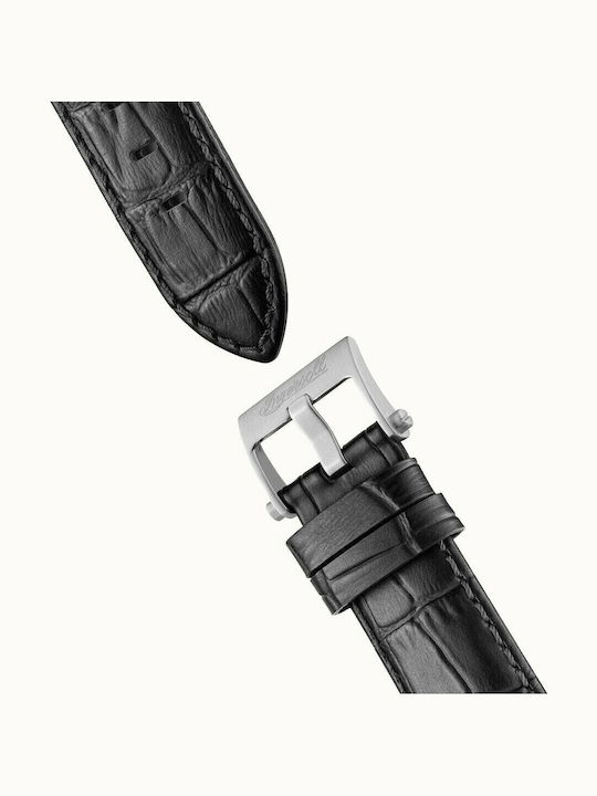 Ingersoll Orville Ανδρικό Ρολόι 47.5mm Αυτόματο με Μαύρο Δερμάτινο Λουράκι