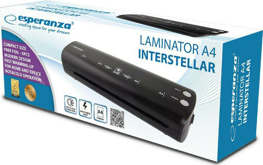 Esperanza Laminator Eternity Desktop for A4 125 Microns