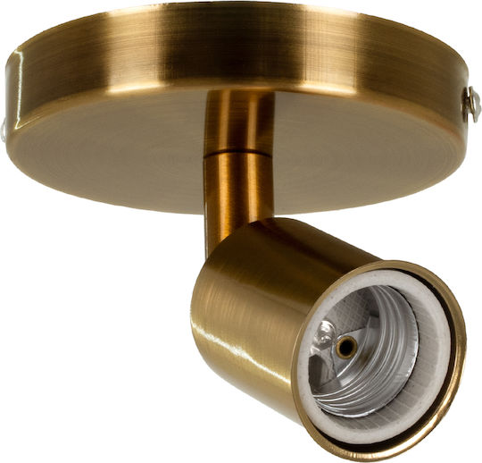 GloboStar Sara Einzel Spot mit Fassung E27 in Gold Farbe